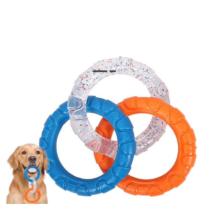 Three-ring TPR dog toy product sample